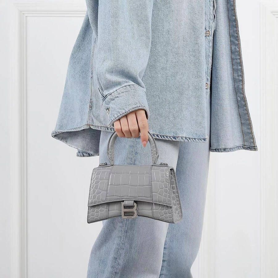 Balenciaga Crossbody bags Hourglass Top Handle XS Shoulder Bag in grijs