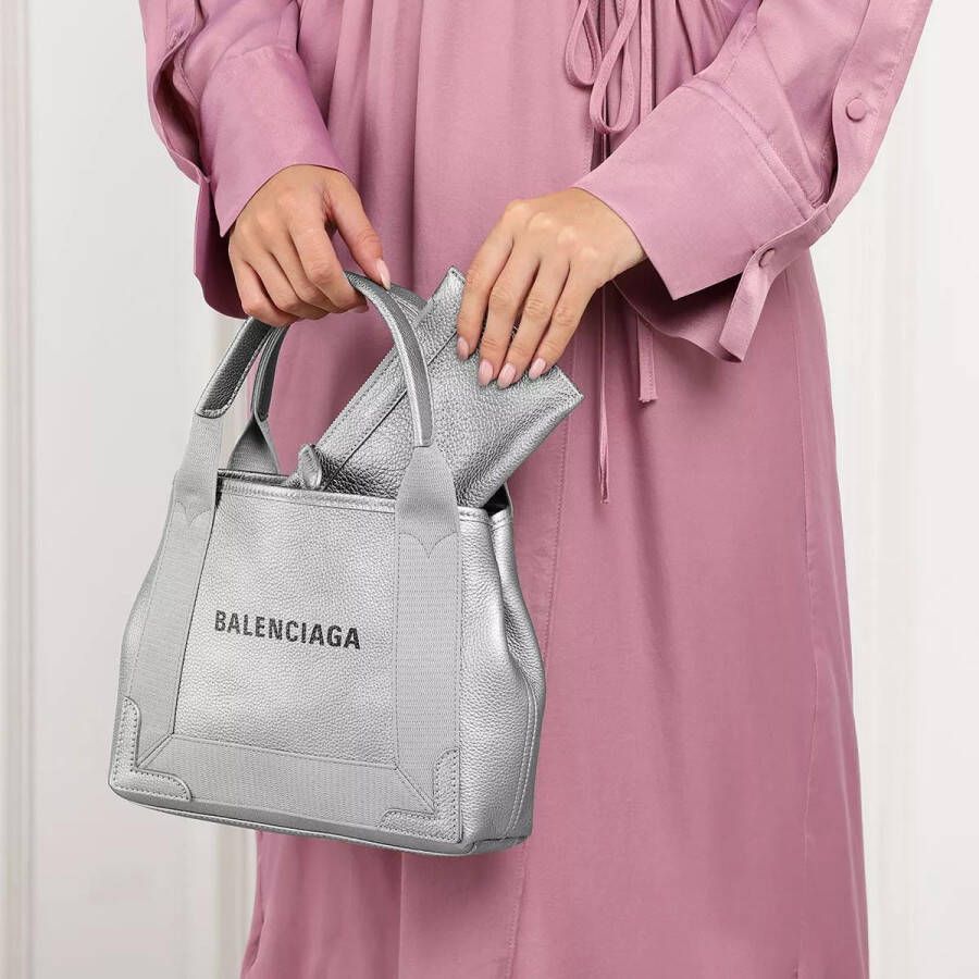 Balenciaga Crossbody bags Navy Shoulder Bag Leather in zilver