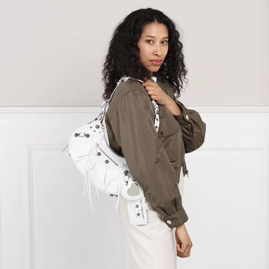 Balenciaga Hobo bags Le Cagole Small Shoulder Bag in white