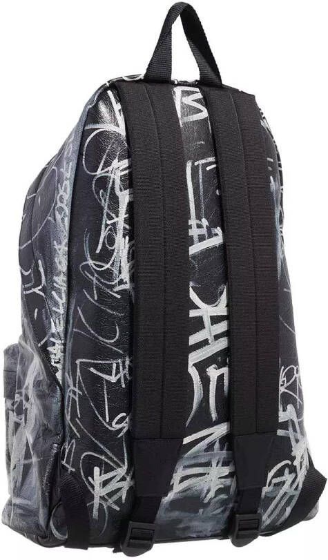 Balenciaga Rugzakken Backpack Graffiti print in zwart