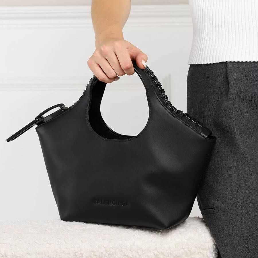 Balenciaga Satchels Megazip Top Handle Bag Leather in zwart