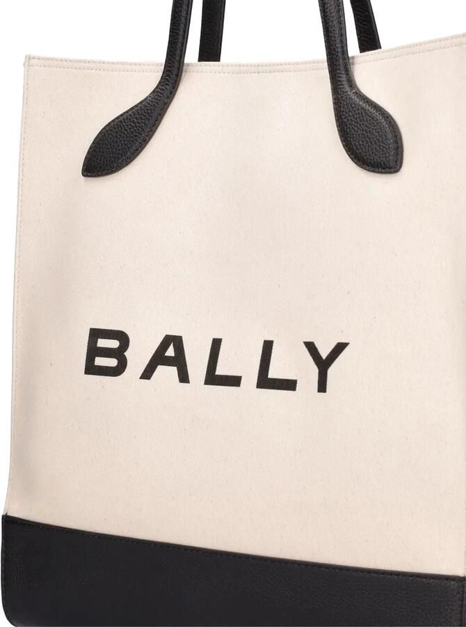 Bally Shoppers & Totes Bar Keep On Logo Tote Bag in beige - Foto 2