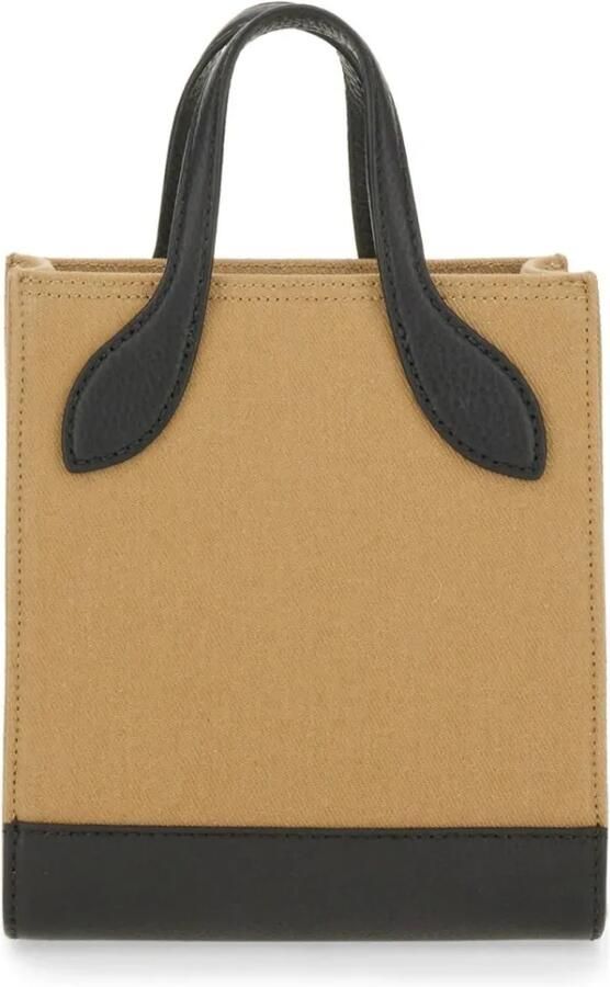 Bally Shoppers & Totes Structured Bag With Prominent Logo in beige