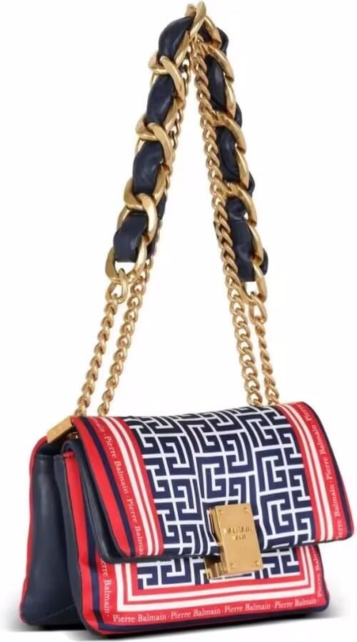 Balmain 1945 Zacht gemonogrammeerde sjaal tas Multicolor Dames