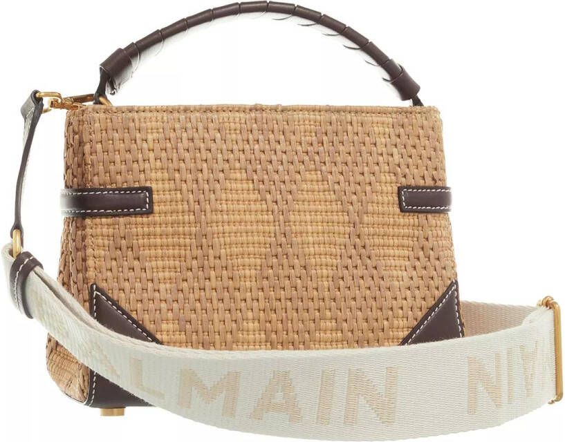 Balmain Crossbody bags Bbuzz Top Handle Handbag in brown