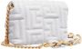 Balmain Kleine zachte 1945 tas in gewatteerd leer Gray Dames - Thumbnail 1
