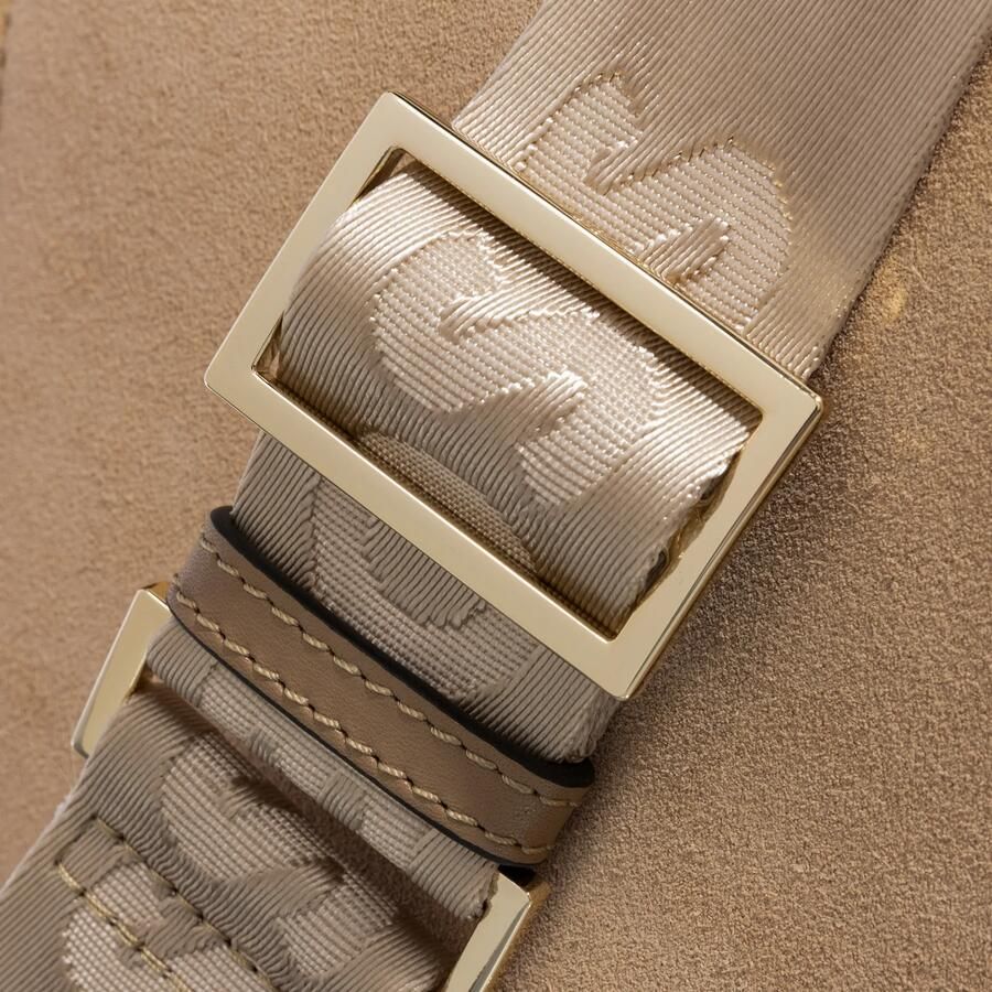 Boss Schoudertas van leer met labeldetail model 'Alyce'