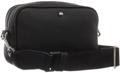 Stella Mccartney Shoppers & Totes Black Canvas Tote With Contrasting Trim And Detach in zwart