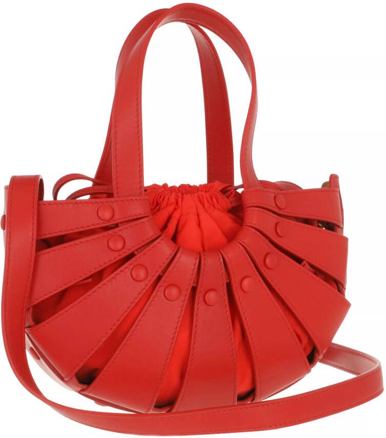 Bottega Veneta Totes The Shell Tote Bag Leather in rood