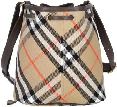 Burberry Bucket bags Mini "Check" Bag – Beige in beige