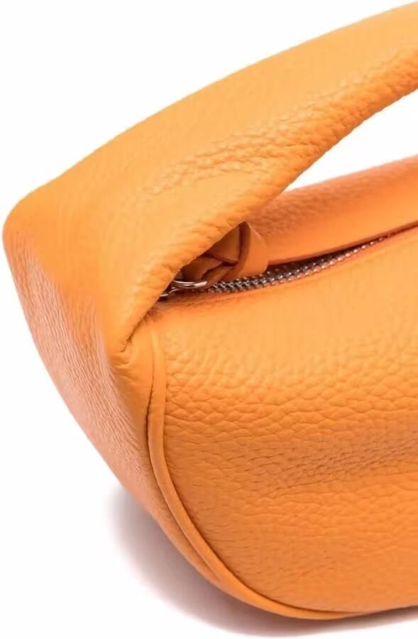 By FAR Oranje Leren Handtas met Kettingriem Orange Dames - Foto 5