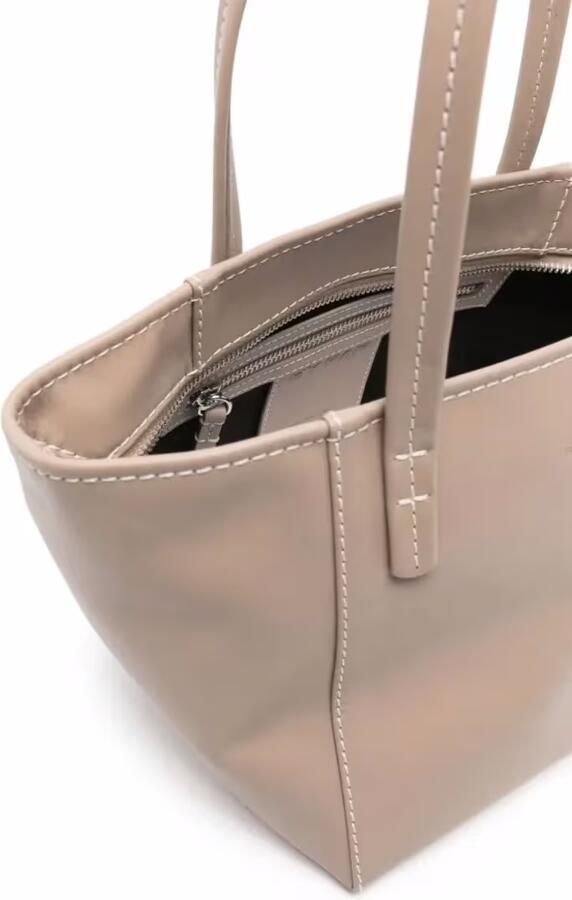 By Far Shoppers & Totes Taupe Leather Handbag in beige