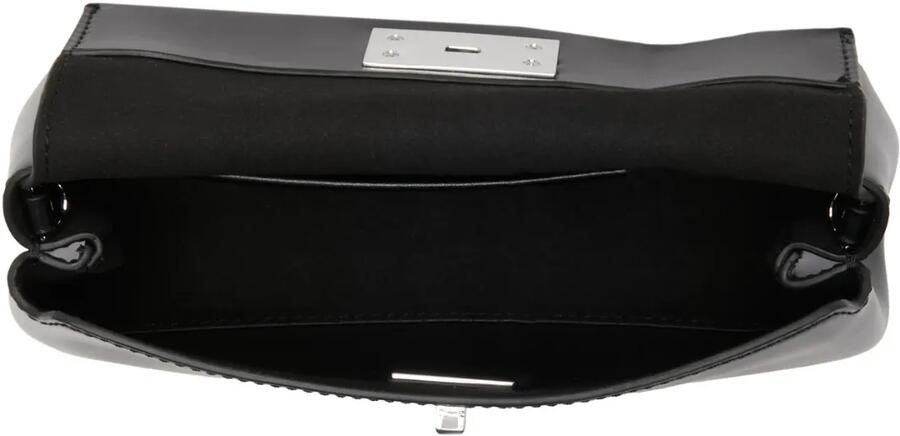 Calvin Klein Zwarte Dames Schoudertas Drukknoop Sluiting Black Dames - Foto 3