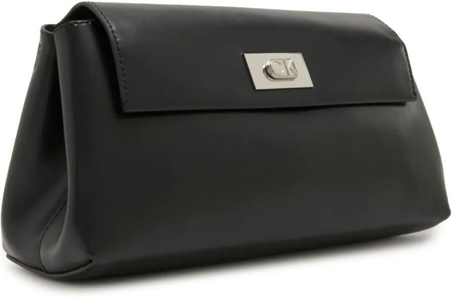 Calvin Klein Zwarte Dames Schoudertas met Verstelbare Band Black Dames
