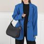 Calvin Klein Elegante Zwarte Schoudertas met Contrasterende Details Black Dames - Thumbnail 1