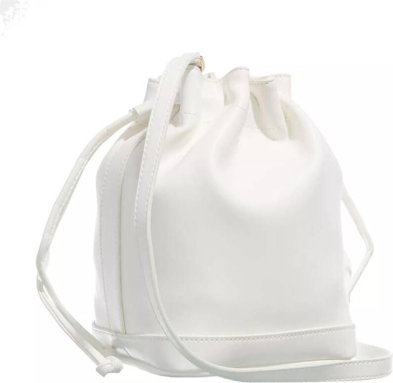 Calvin Klein Satchels Re-Lock Drawstring Bag Small in wit