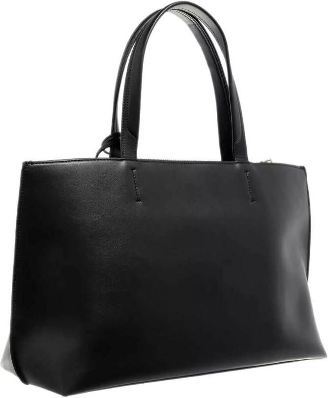 Calvin Klein Zwarte schoudertas met printdetails Black Dames