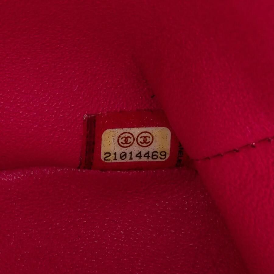 Chanel Hobo bags 2015-2016 Mini Square Classic Chevron Lambskin Sin in poeder roze