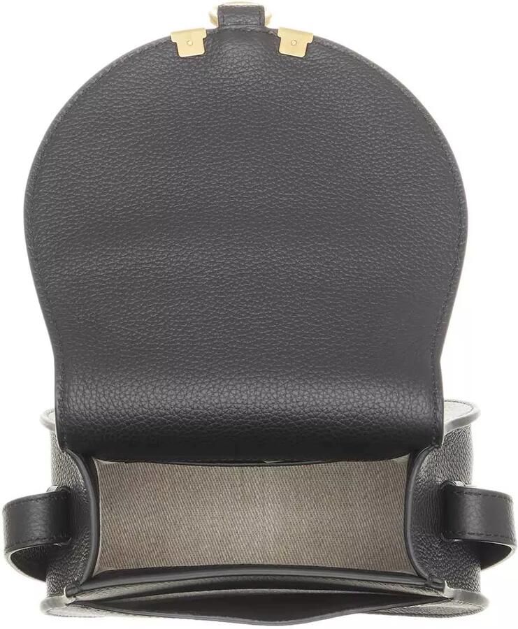 Chloé Zwarte Leren Kleine Marcie Crossbody Tas Black Dames - Foto 3
