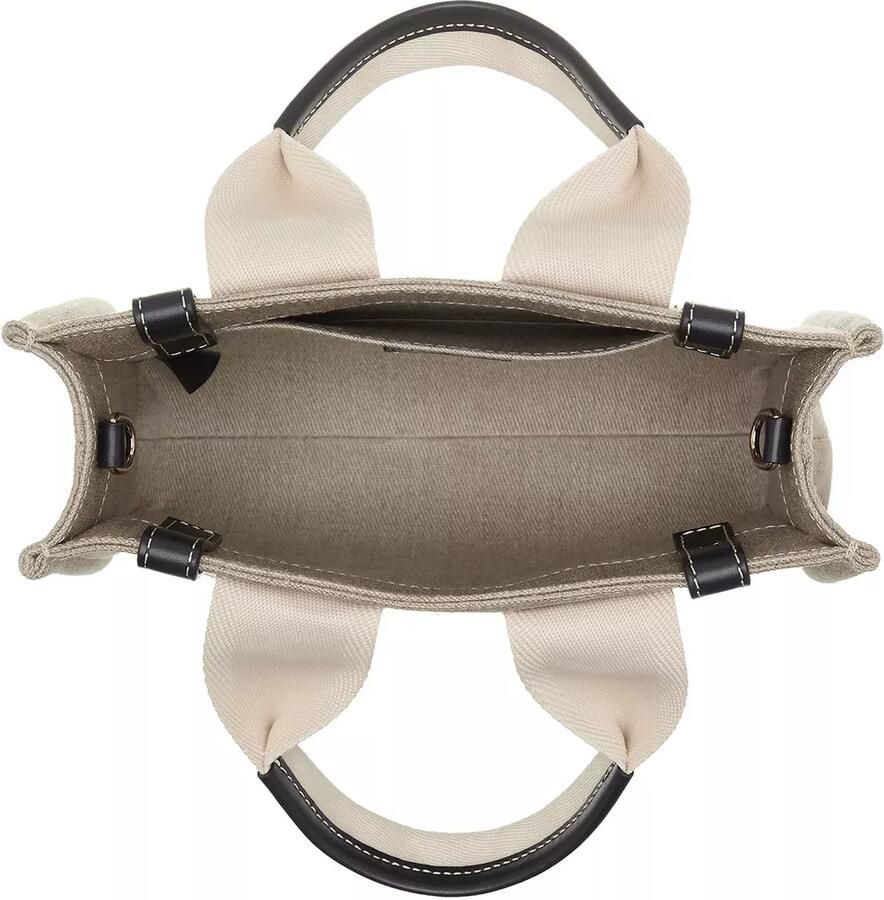 Chloé Linnen Tote Tas met Leren Details Beige Dames - Foto 3