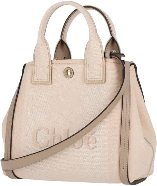 Chloé Shoppers & Totes "Carry" Small Tote Bag Beige in beige