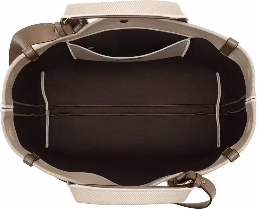 Chloé Logo Print Beige Handtas in Katoenen Canvas Beige Dames - Foto 4