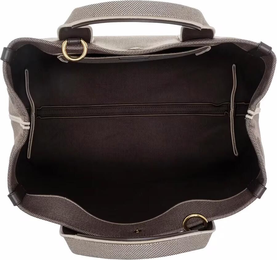 Chloé Katoenen handtas met leren details Gray Dames - Foto 3