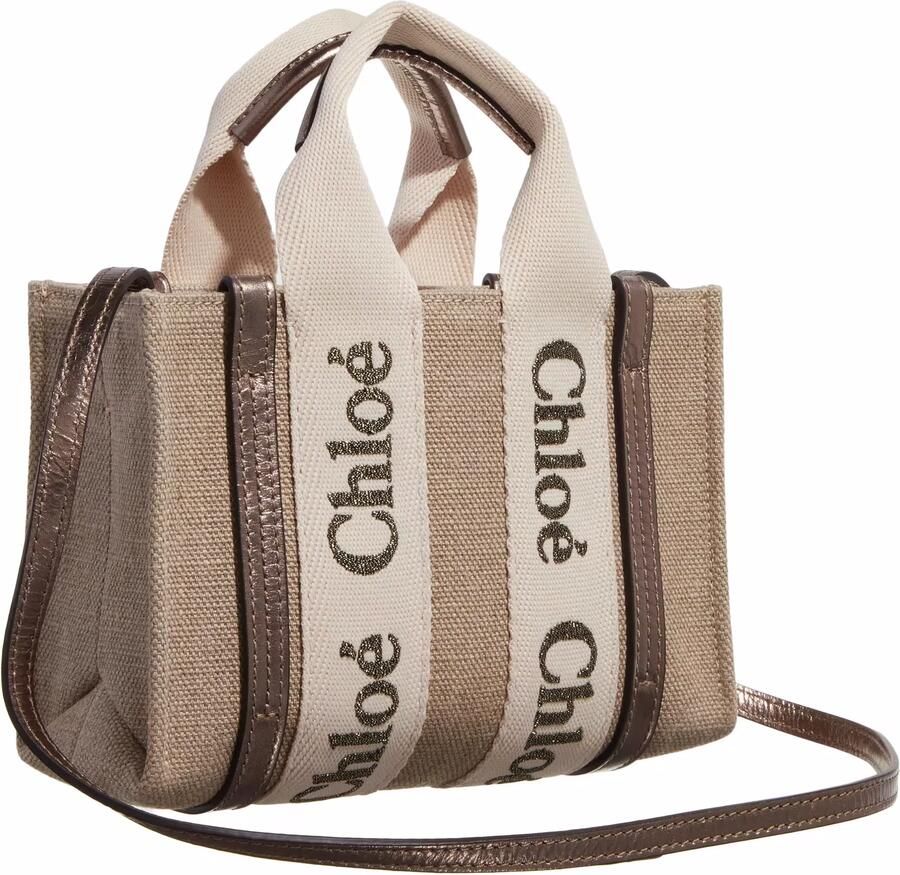 Chloé Grijze Leren Tas met Handtekening Strepen Gray Dames - Foto 3