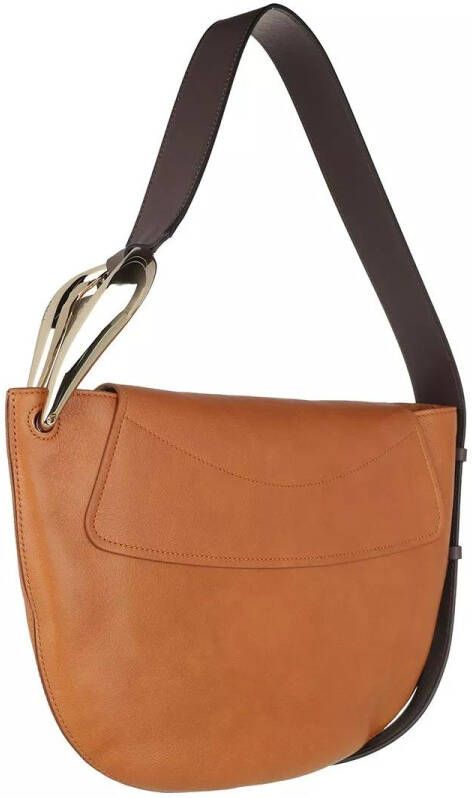 Chloé Crossbody bags Kiss Shoulder Bag Leather in bruin