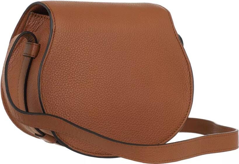 Chloé Crossbody bags Small Marcie Shoulder Bag Grained Leather in bruin