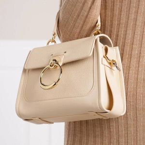 Chloé Crossbody bags Tess Day Mini Crossbody Bag Leather in beige