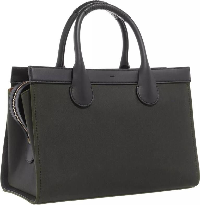 Chloé Totes Edith Large Zipped Tote Bag in groen