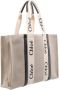 Chloé Woody Grote shopper tas Beige Dames - Thumbnail 1