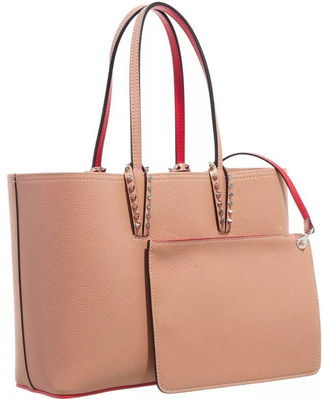 Christian Louboutin Shoppers Small Cabata Tote Bag Calfskin in beige
