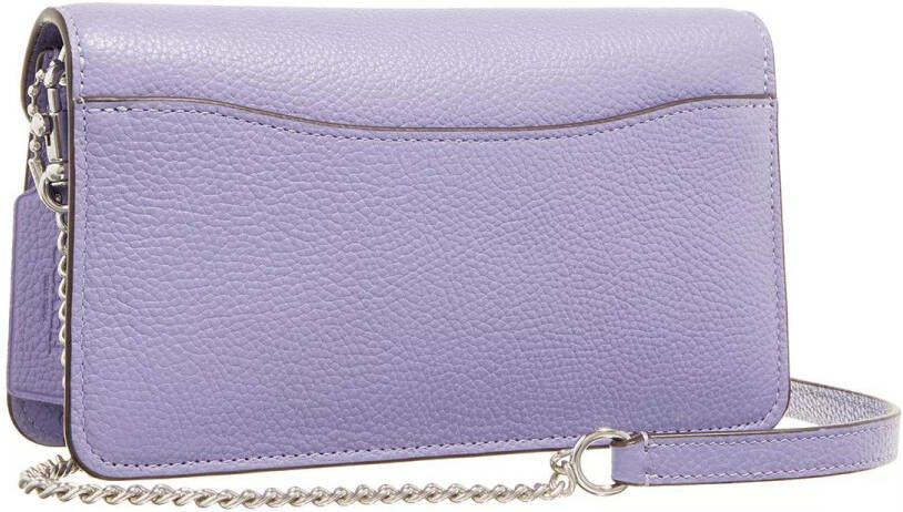 Coach Clutches Polished Pebble Tabby Chain Clutch in paars