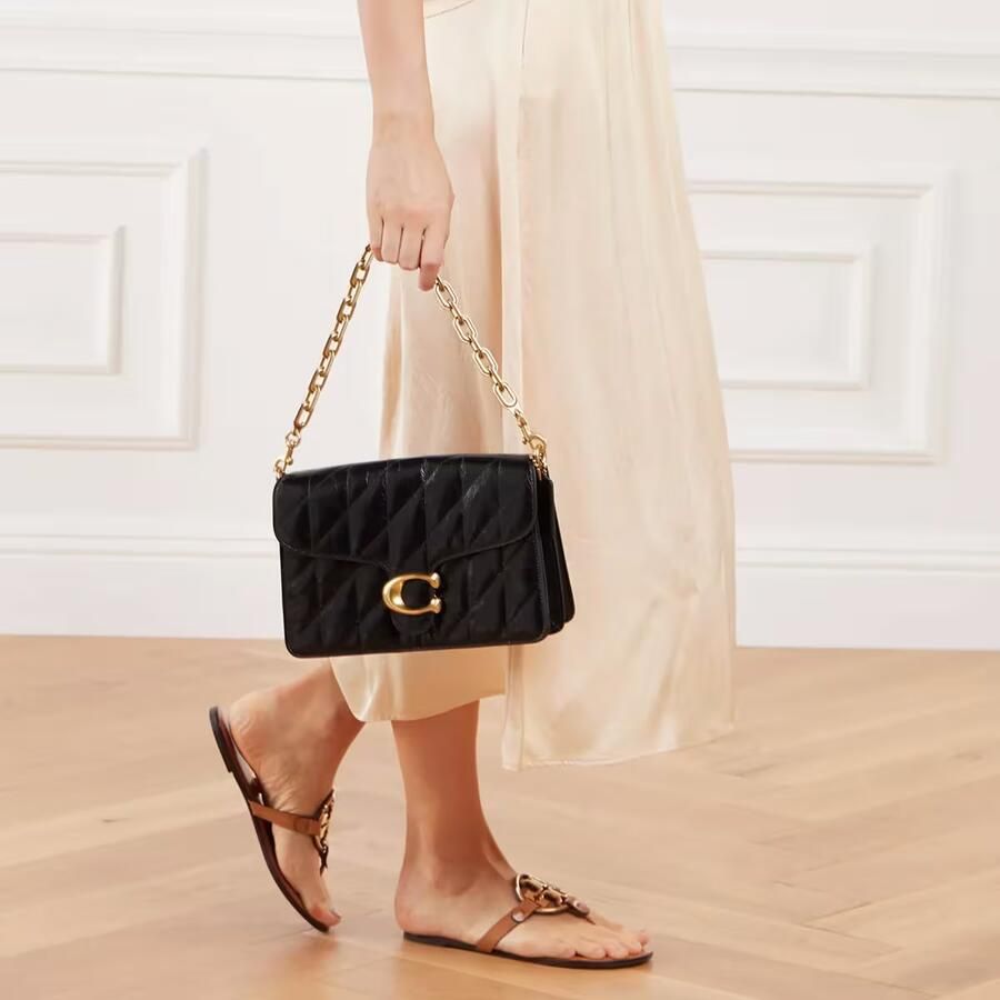 Coach Crossbody bags Quilted Glazed Leather Chain Tabby Shoulder Bag Wi in zwart - Foto 4