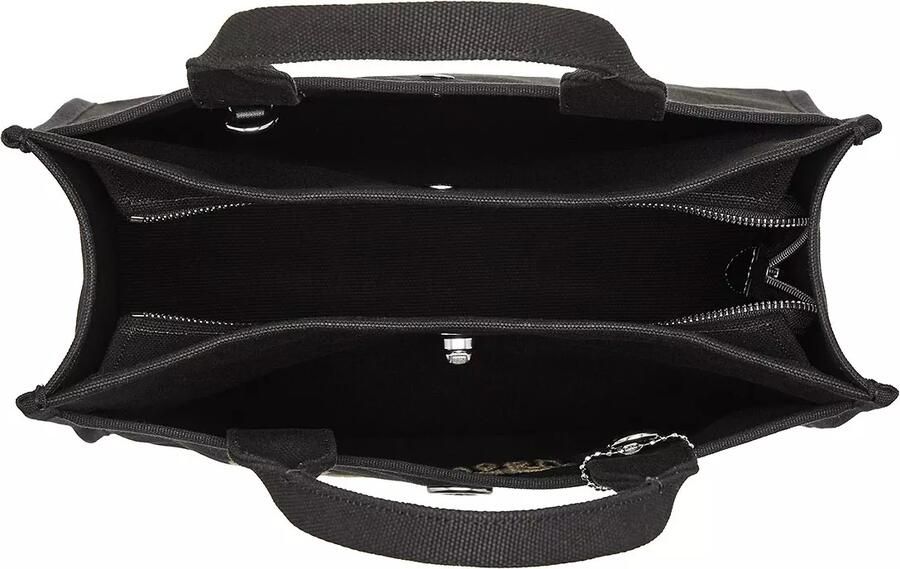 Coach Geborduurd Logo Canvas Cargo Tote Tas Black Dames - Foto 6