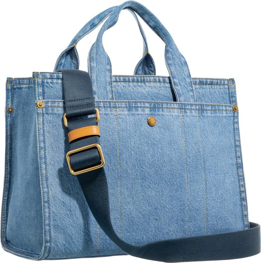 Coach Shoppers & Totes Denim Cargo Tote in blauw - Foto 4