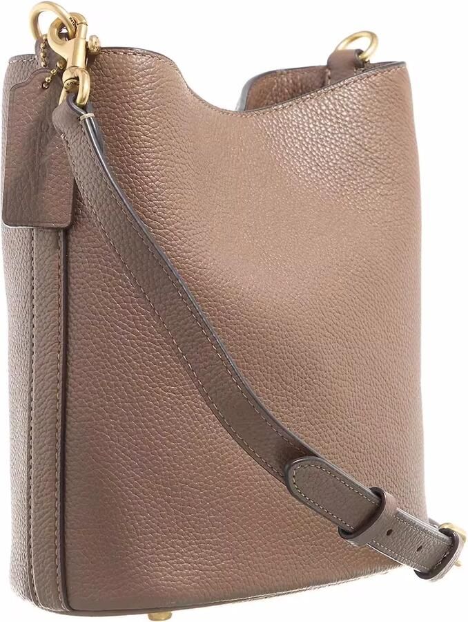 Coach Shoppers Polished Pebble Soft Willow 19 in bruin - Foto 3