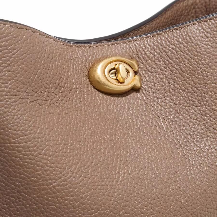 Coach Shoppers Polished Pebble Soft Willow 19 in bruin - Foto 2