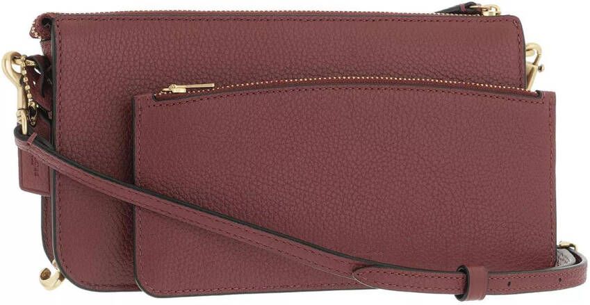 Coach Crossbody bags Pebbled Leather Noa in rood