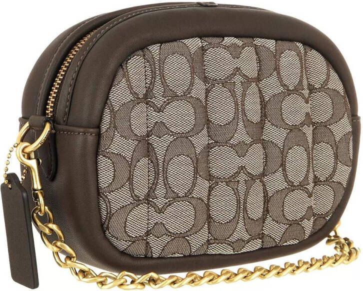 Coach Crossbody bags Quilted Signature Jacquard Camera Bag in bruin