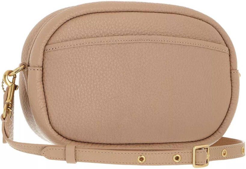 Coach Crossbody bags Soft Pebble Leather Camera Bag With Leather Strap in beige
