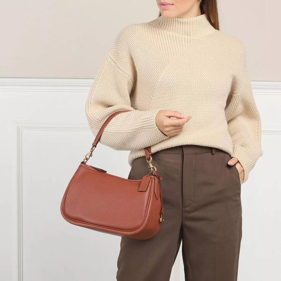 Coach Crossbody bags Soft Pebble Leather Cary Crossbody in cognac