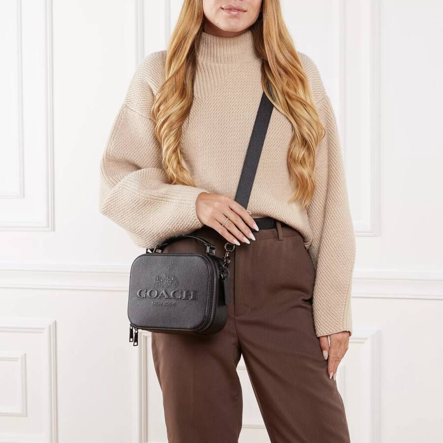 Coach Crossbody bags Top Handle Crossbody In Crossgrain Leather in zwart