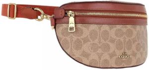 Coach Heuptasjes Coated Canvas Signature Bethany Belt Bag in brown