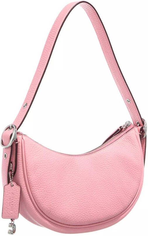Coach Hobo bags Soft Pebble Leather Luna Shoulder Bag in poeder roze