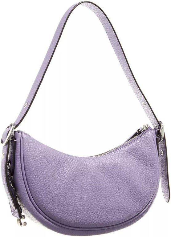 Coach Hobo bags Soft Pebble Leather Luna Shoulder Bag in paars