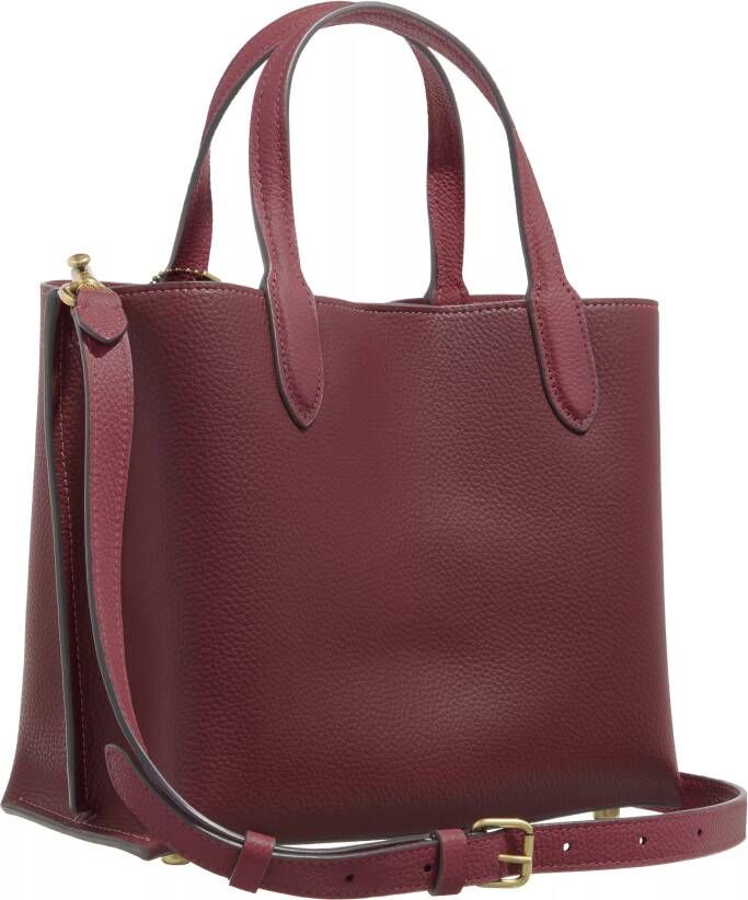 Coach Totes Colorblock Leather Willow Tote 24 in rood