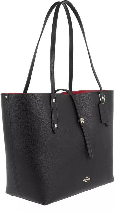 Coach Totes & shoppers Polish Leather Market Tote in zwart